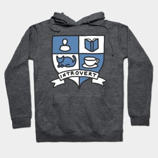 Introvert tea book reading cats awkward tumblr geek print Hoodie